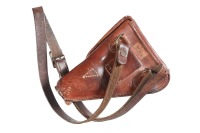 WW2 Japanese Nambu holster w/ strap. - 4