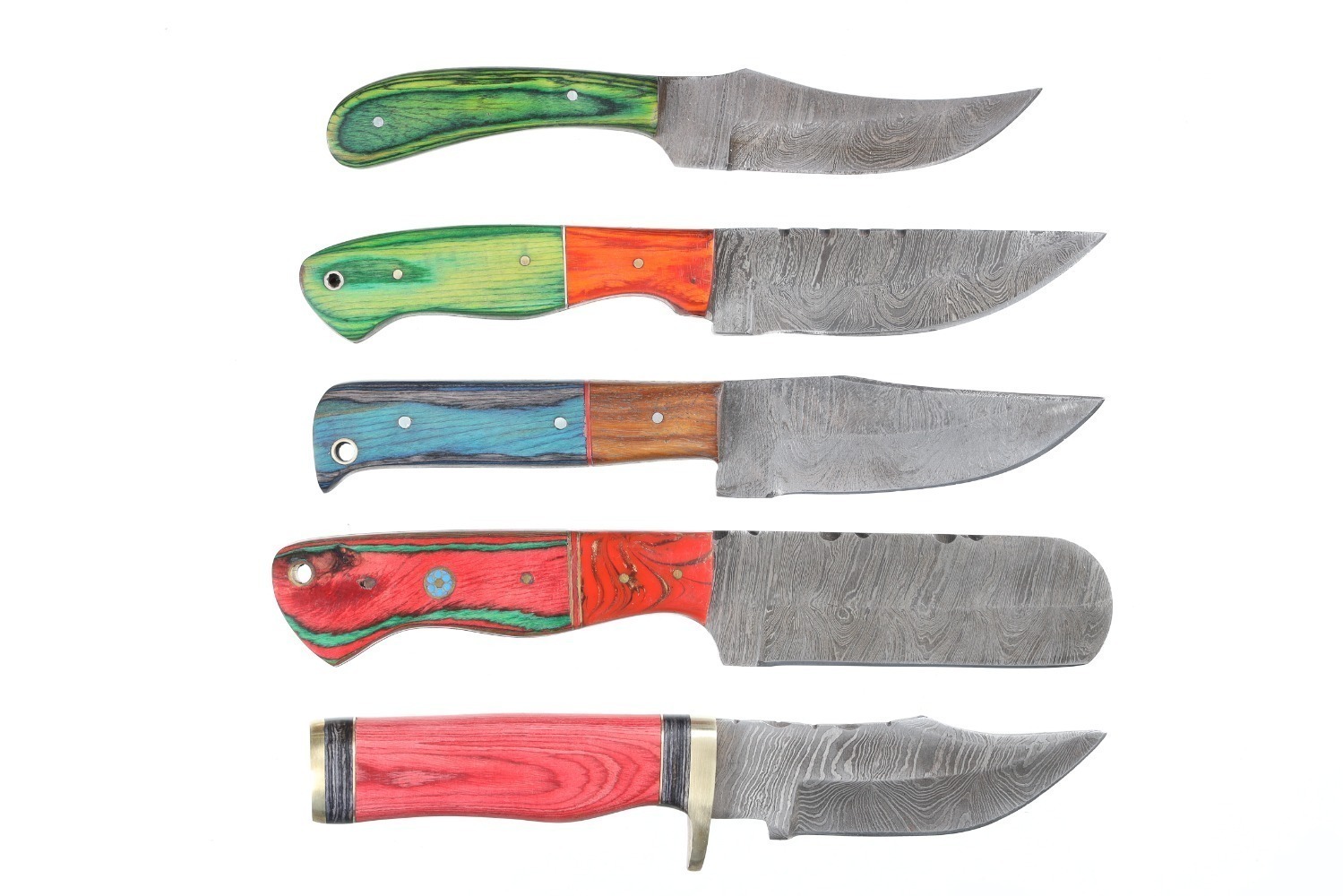 5 Damascus Knives