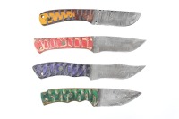 4 Damascus Knives