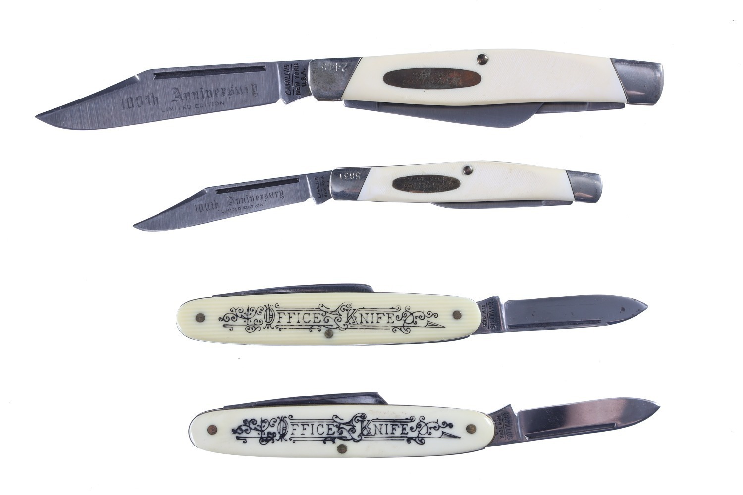 4 Camillus Pocket Knives