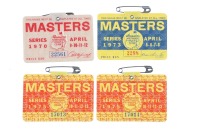 Masters Golf Tournament Badges - 2