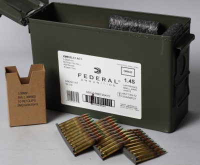 Factory Ammo Can of Federal 5.56x45mm Ammo