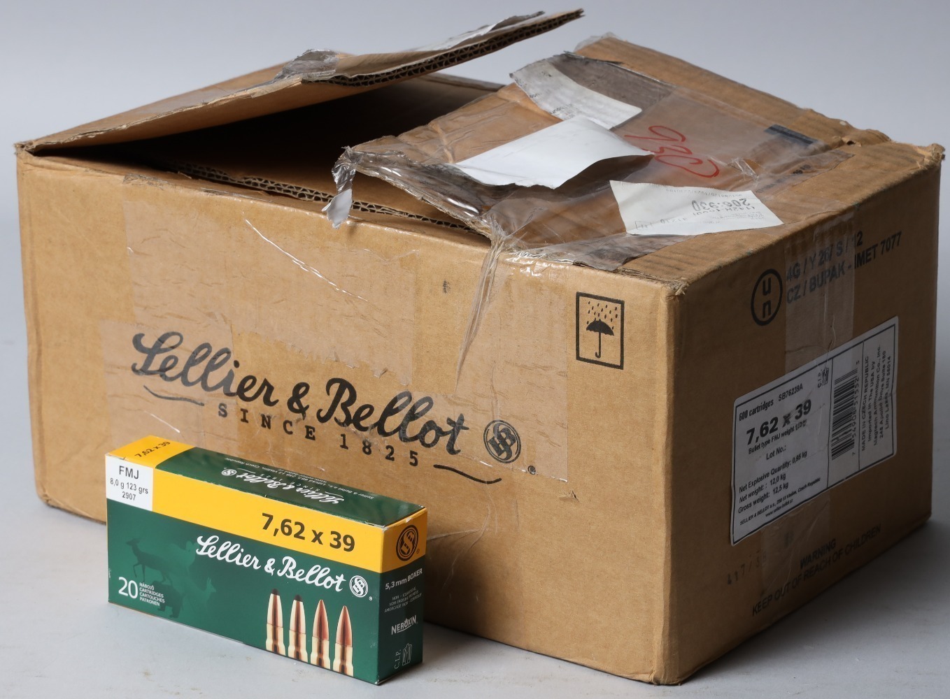 Case of Sellier & Bellot 7.62 x 39mm Ammo