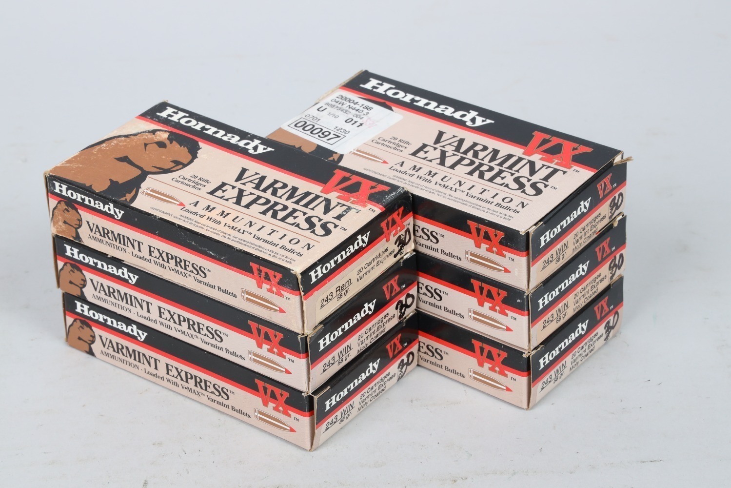 6 Bxs Hornady .243 Win Ammo