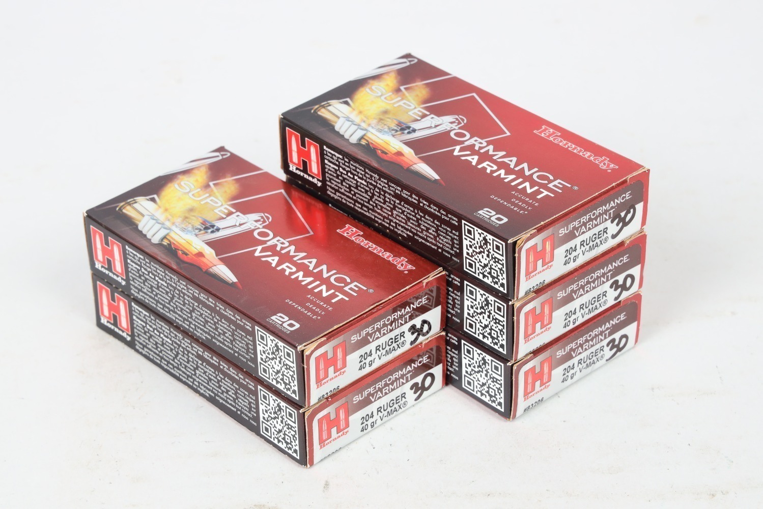 5 Bxs Hornady .204 Ruger Ammo