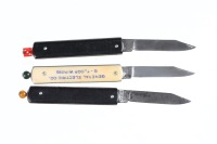 3 G Schrade Pull Ball Knives - 3