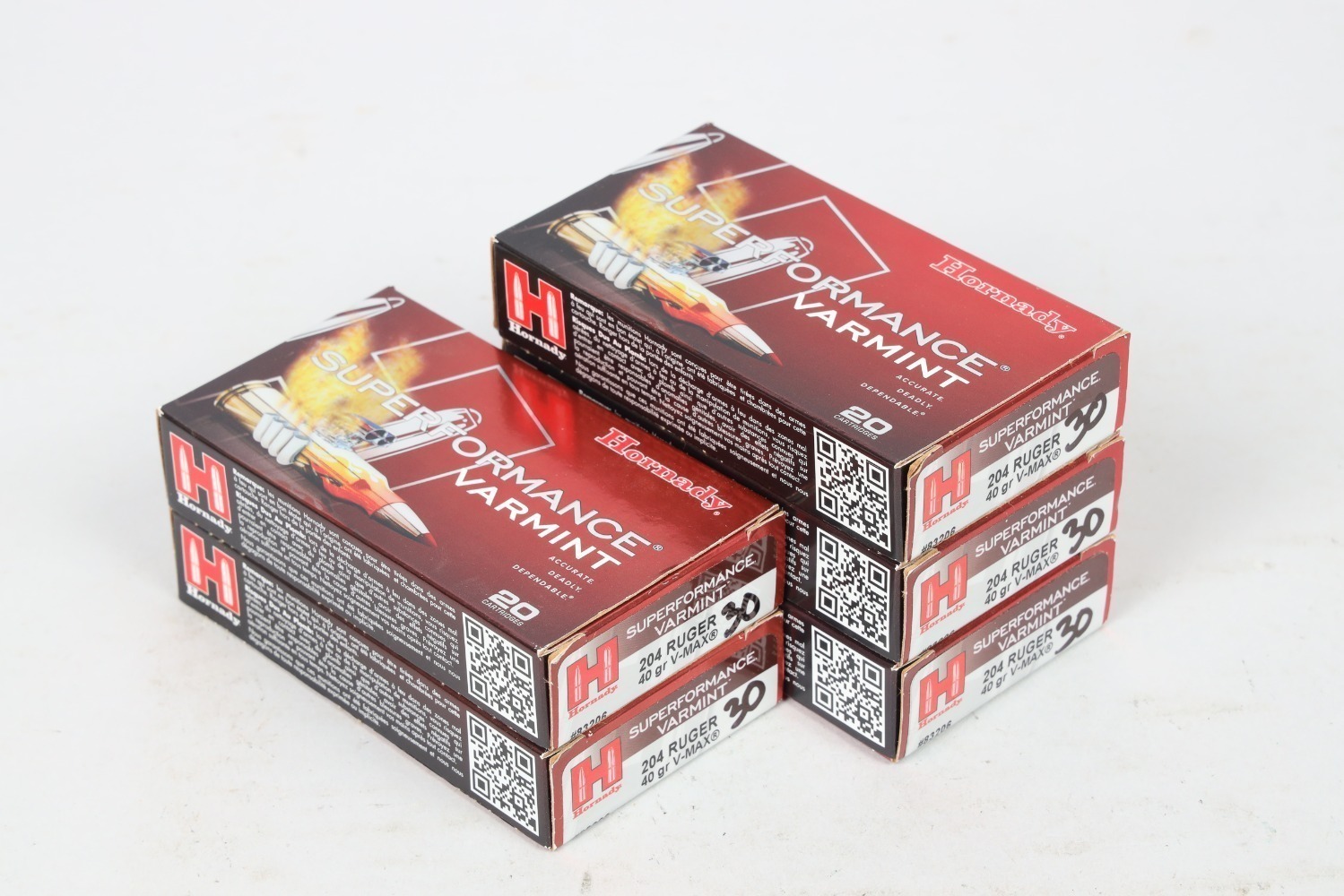 5 Bxs Hornady .204 Ruger Ammo