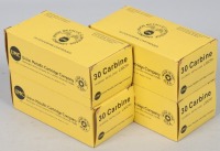 4 Bxs Union Metallic Cart Co. 30 Carbine Ammo