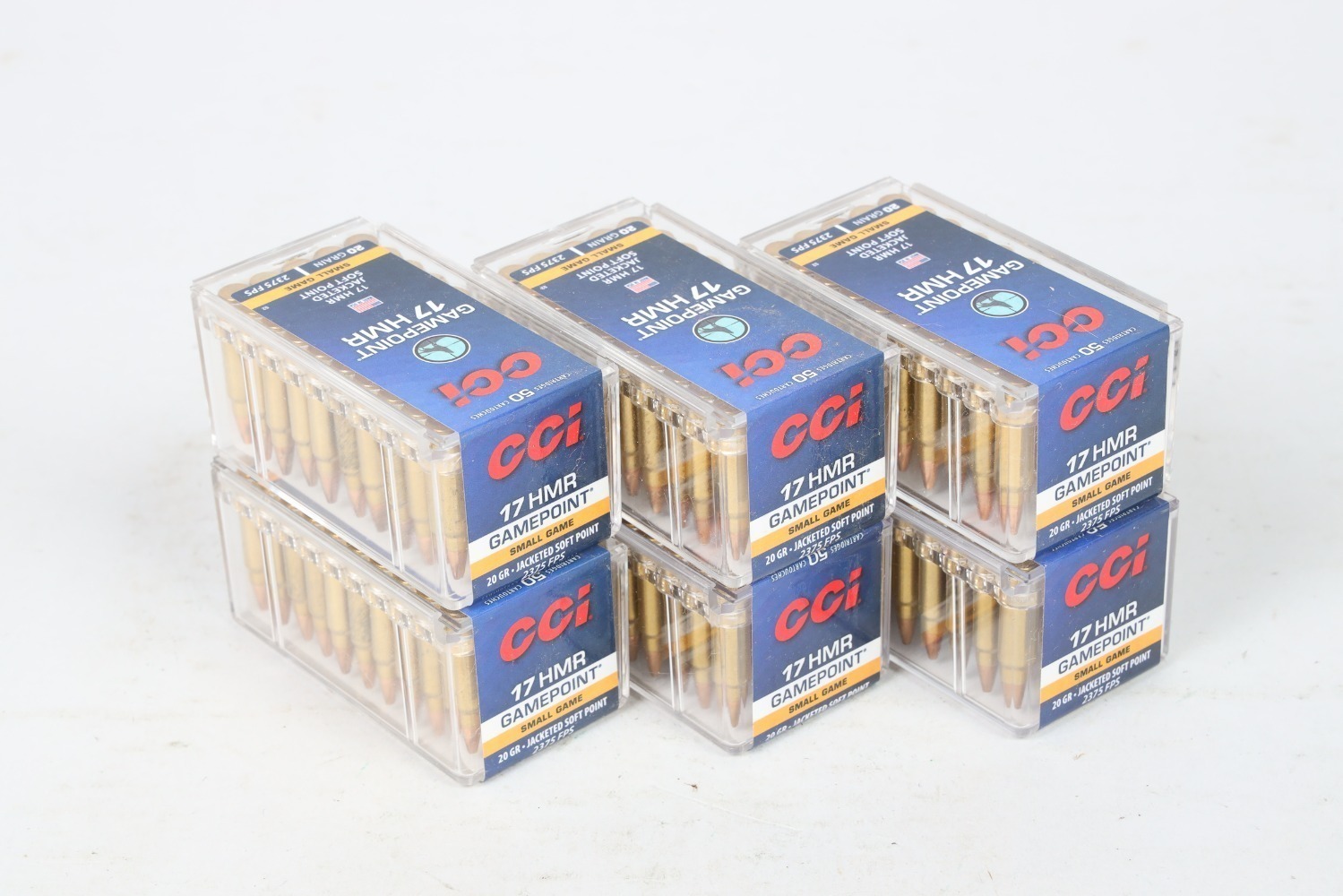 6 Bxs CCI .17 HMR Ammo