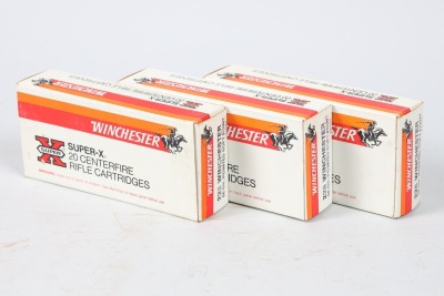 3 Boxes Winchester .225 Win Ammo