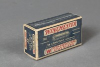 1 Bx Vintage Winchester .38 LC Ammo - 2