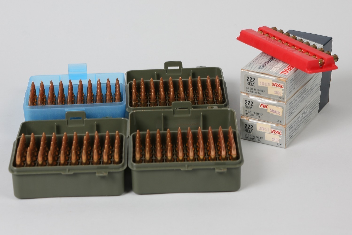 7 bxs .222 rem ammo