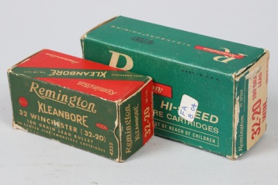 2 vintage boxes of 32-20 Winchester