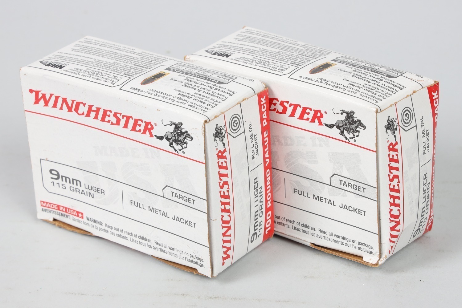 2 Bxs Winchester 9mm Ammo