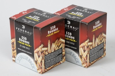 2 boxes of Federal .22 lr Hollow Points