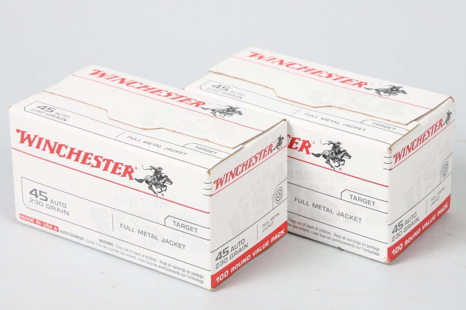 2 Bxs Winchester .45 ACP Ammo