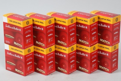 10 bxs Sellier & Bellot .338 lapua mag ammo