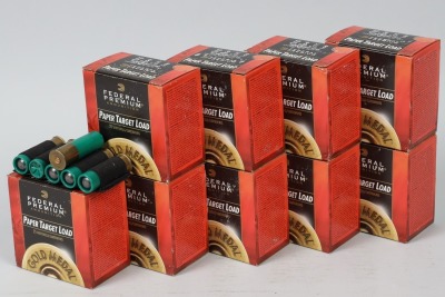 9 boxes of Federal Paper Target Load 12ga shells