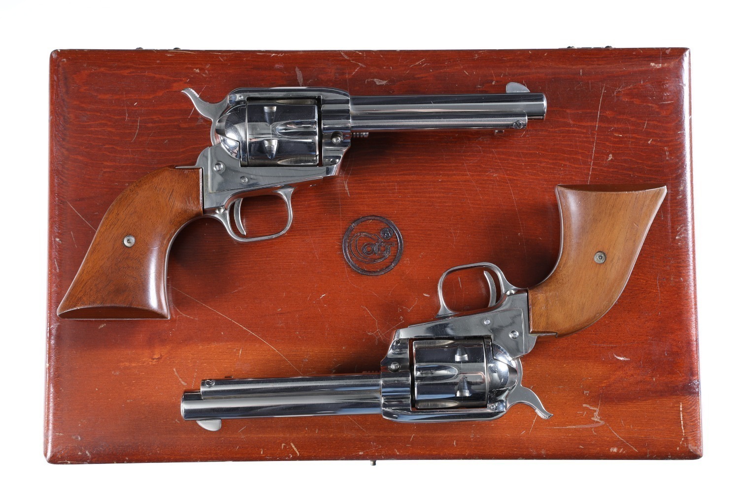 56820-21 Cased Pair Colt Frontier Scout Revolvers