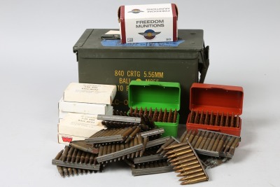 Container of 5.56 Nato ammo