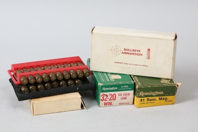 6 Bxs Assorted 32-20/ .40 Rem Mag/.375 / .308 Ammo