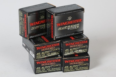 6 Bxs Winchester Bonded .45 Auto Ammo