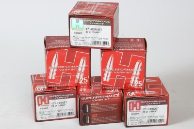 6 bxs Hornady .17 Hornet ammo