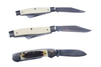 3 Schrade folding knives - 2