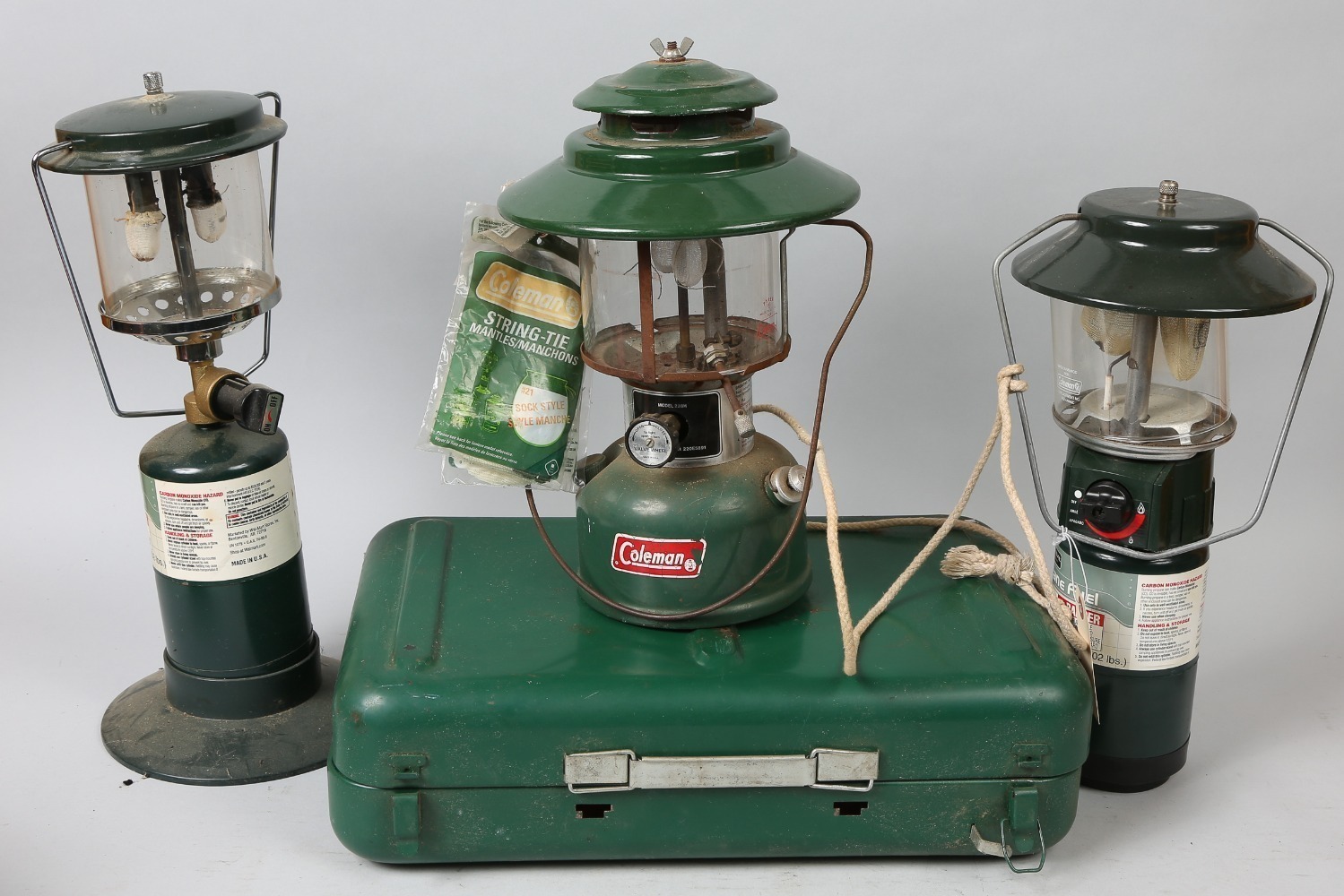 3 lanterns & camp stove (local pickup)