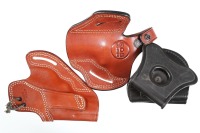 3 leather holsters - 2