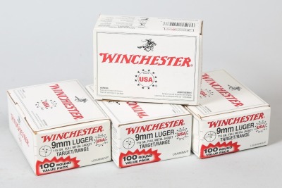 4 Bxs Winchester 9mm Luger Ammo