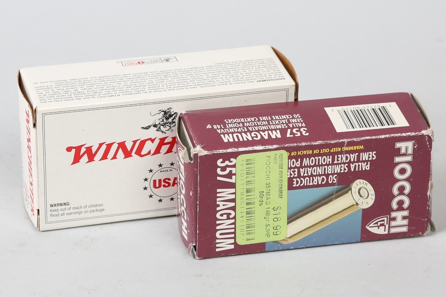 2 Bxs Winchester/Fiocchi .357 Magnum Ammo