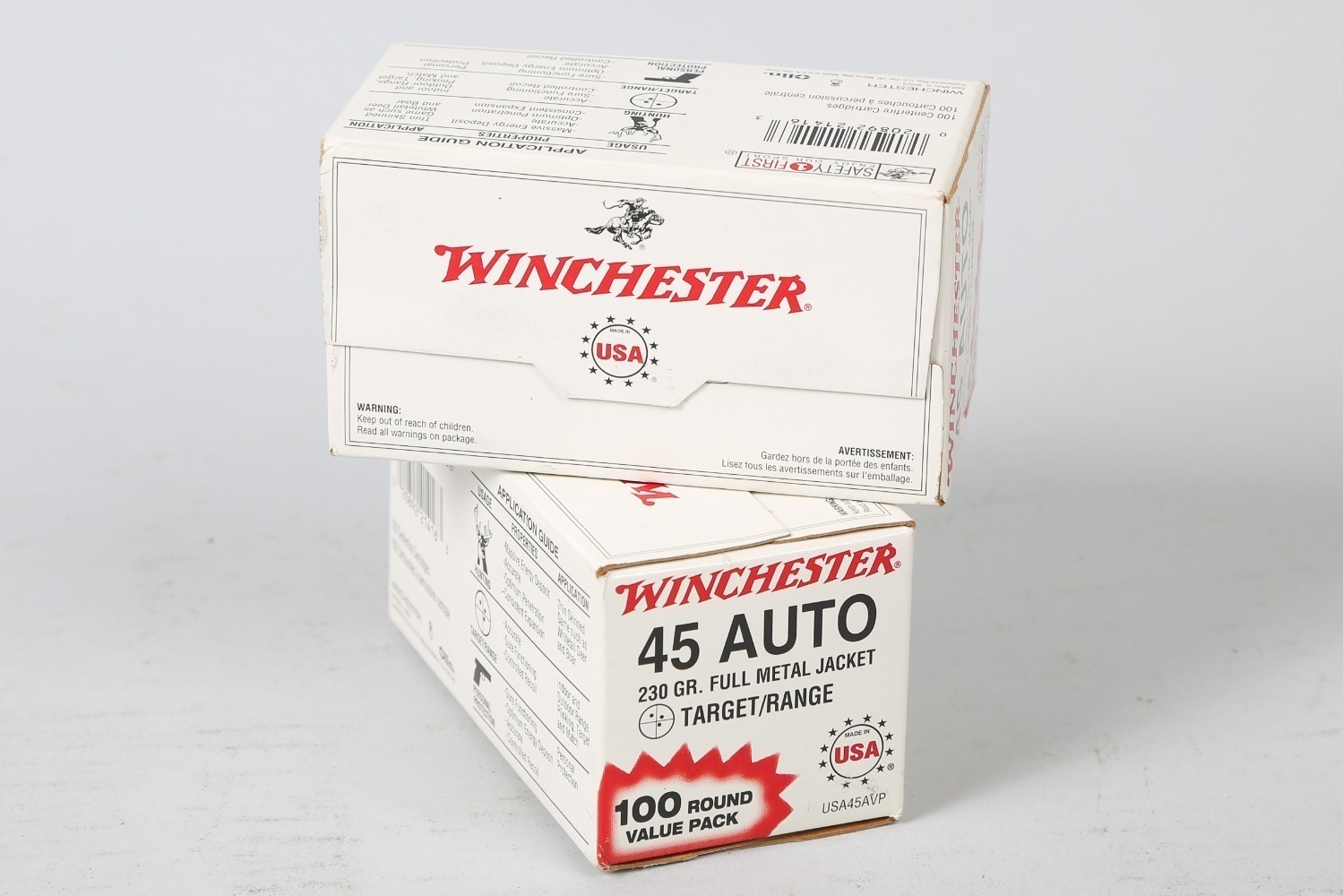 2 Bxs Winchester .45 Auto Ammo