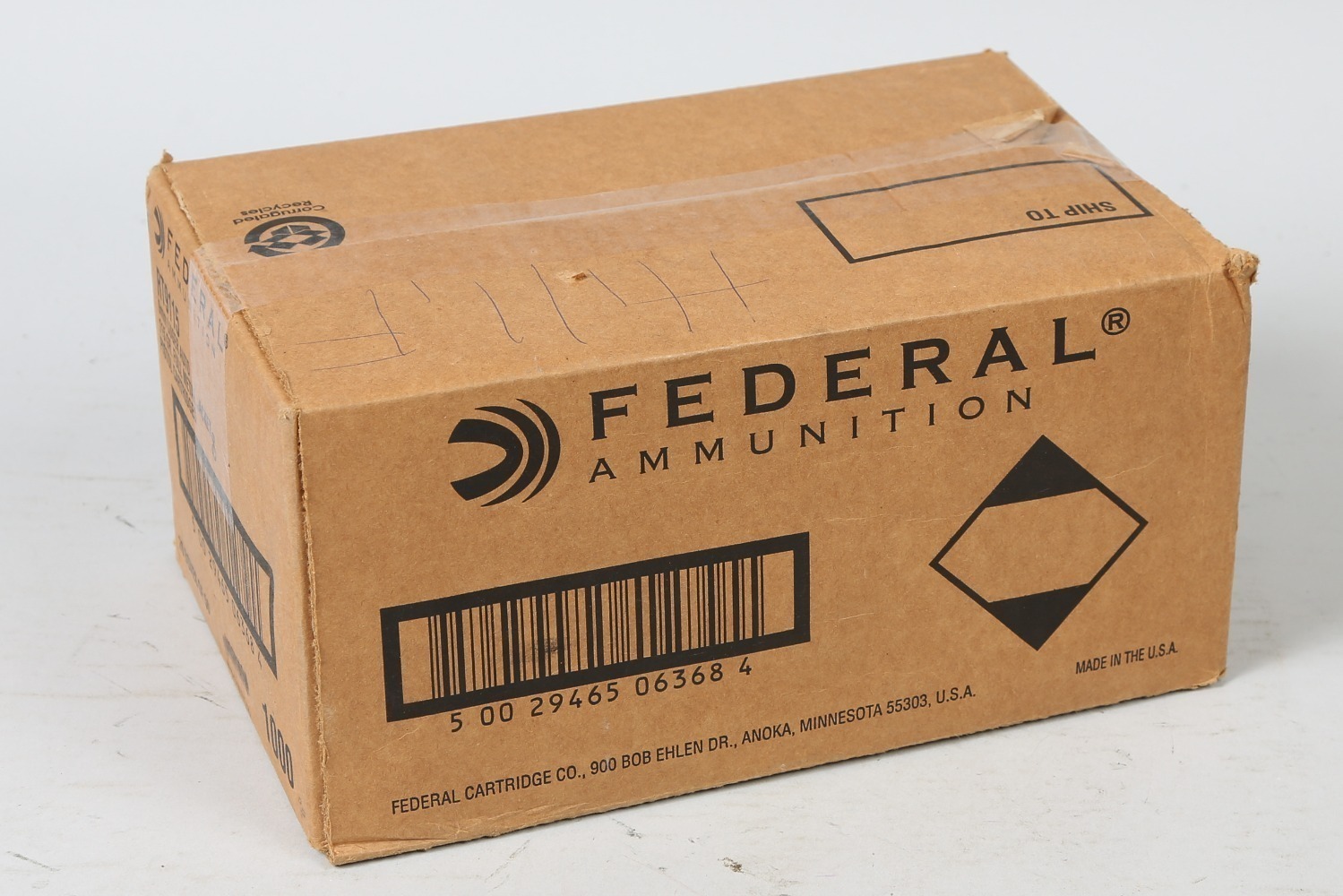 Case of Federal 9mm ammo