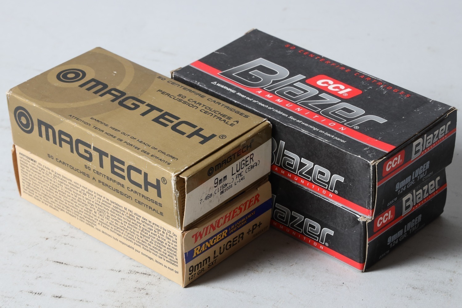 4 Bxs CCI/Magtech/ Winchester 9mm Ammo