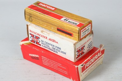 3 Bxs Federal/Winchester/Norma .44 Mag Ammo