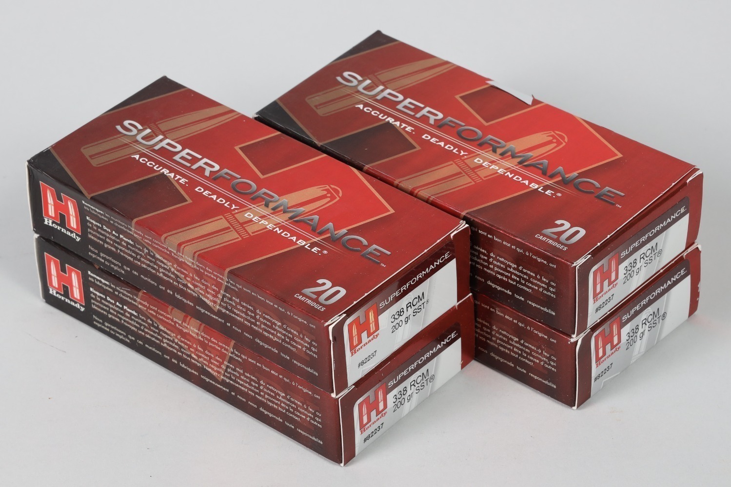 4 Bxs Hornady .338 RCM Ammo