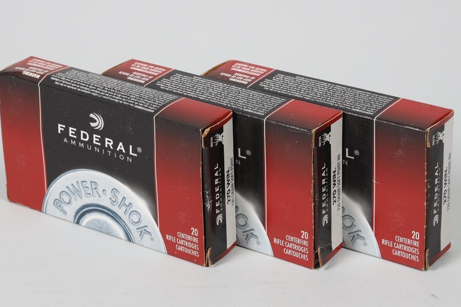 3 Bxs Federal .270 Win Ammo