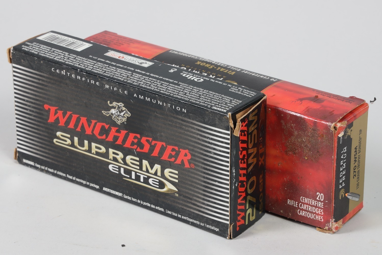 2 Bxs Federal Premium/Winchester .270 WSM Ammo