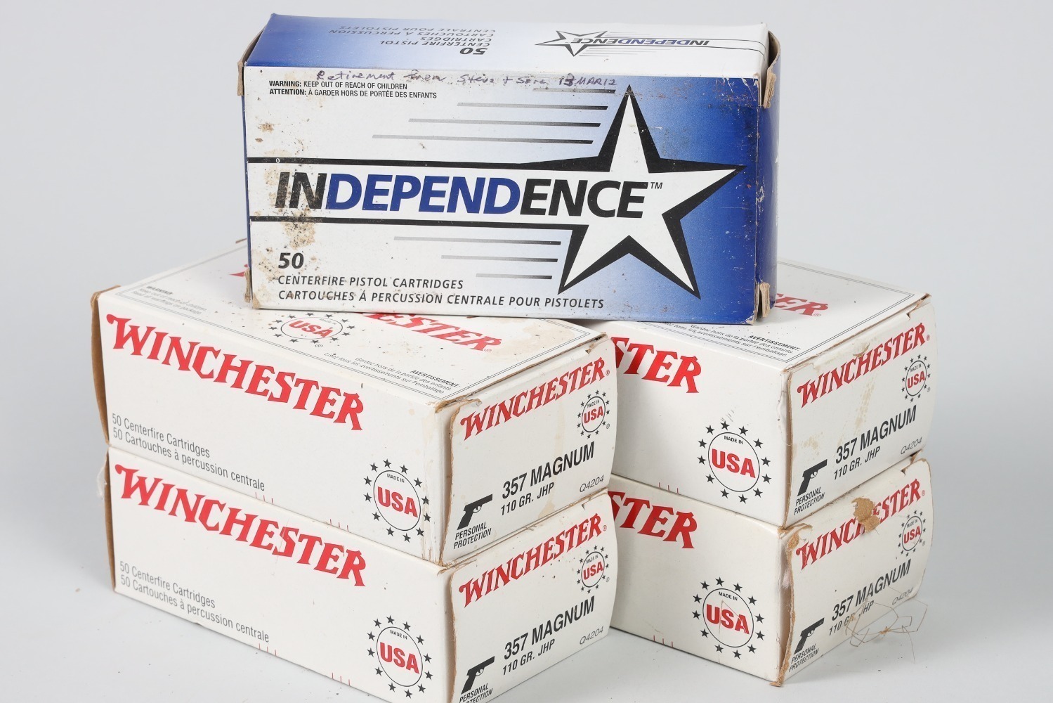 5 Bxs Winchester/Independence .357 Mag Ammo