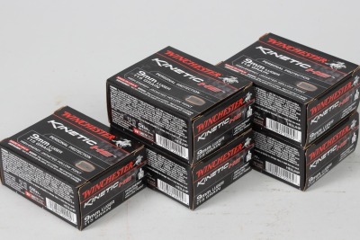 5 Bxs Winchester 9mm JHP Ammo