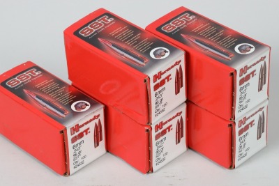 5 Bxs Hornady 6mm Bullets (not ammo)