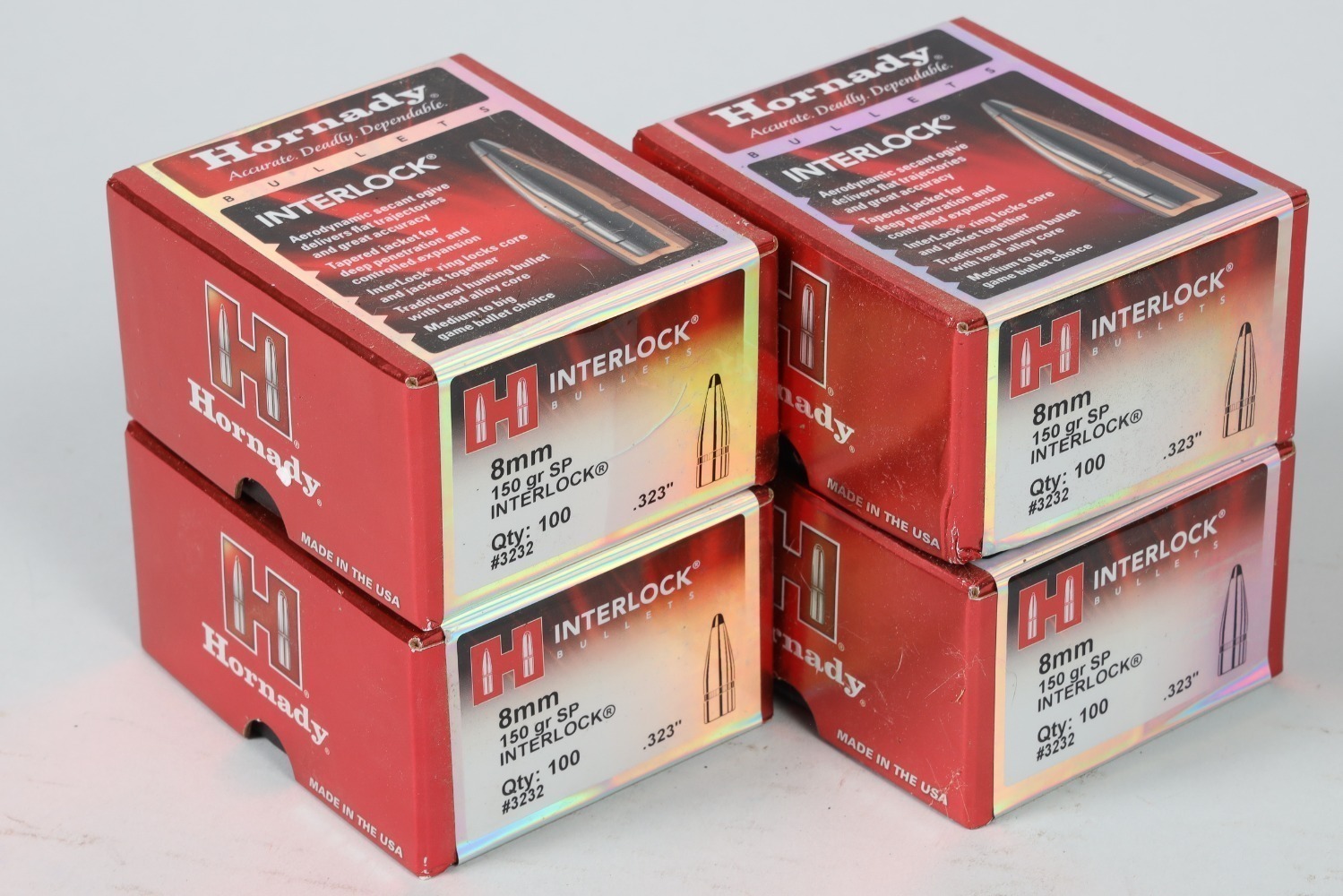 4 Bxs Hornady 8mm Bullets (not ammo)