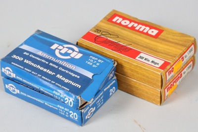 4 Bxs PPU/Norma .300 Win Mag Ammo