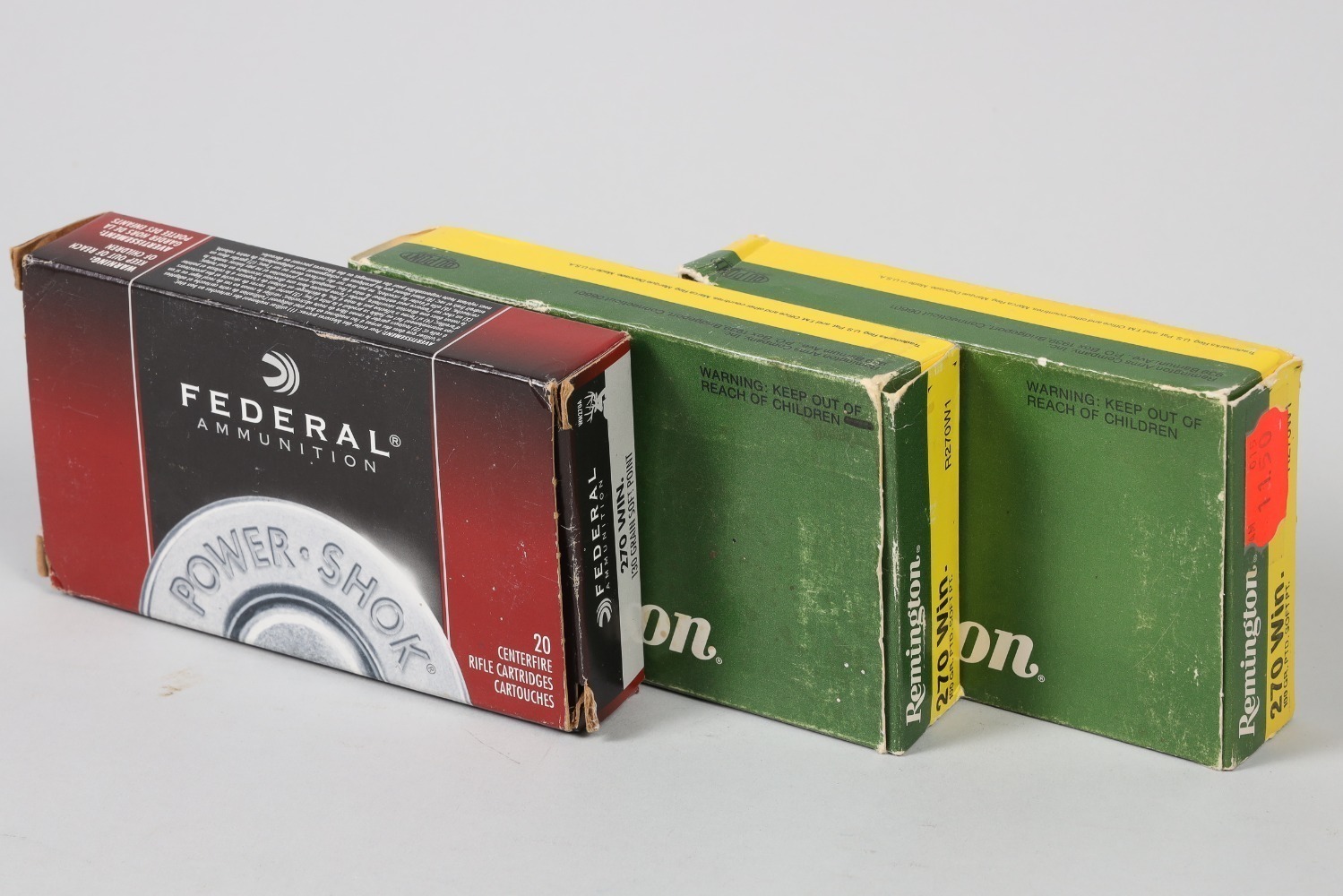 3 Bxs Federal/Remington .270 Win ammo