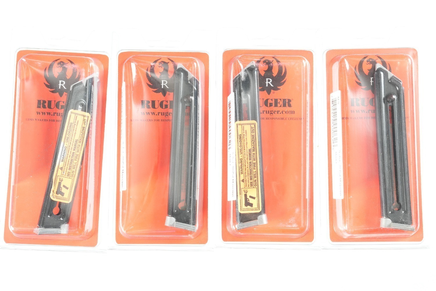 4 Ruger .22lr Magazines