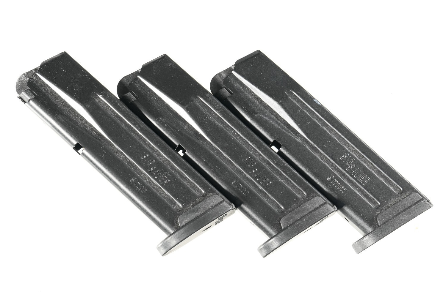 3 Sig Sauer 9mm Magazines