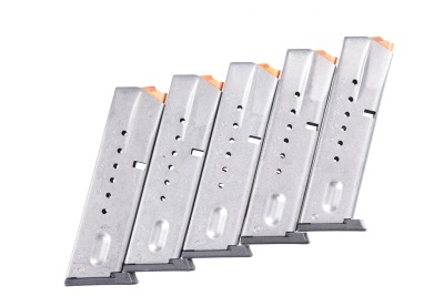 5 Restricted 9mm S&W Magazines