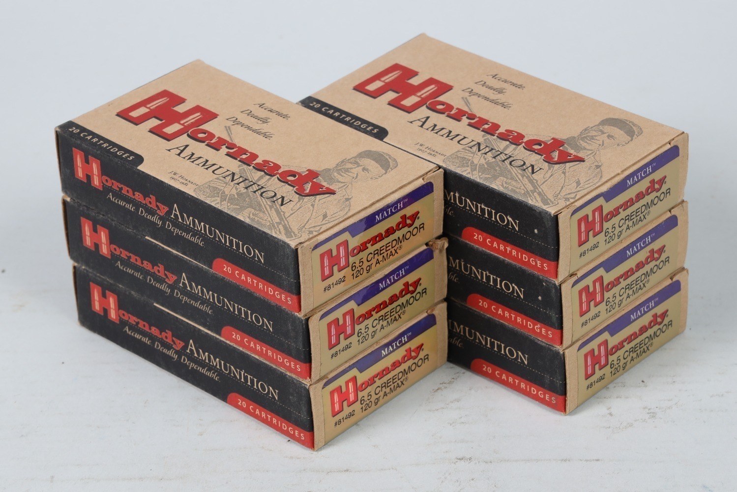 6 Bxs Hornady Match 6.5 Creedmoor Ammo