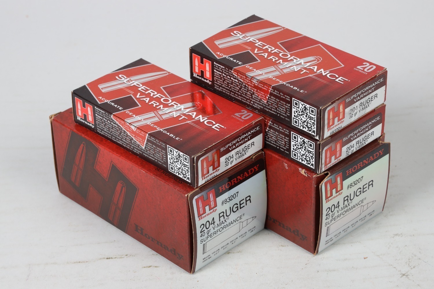 5 Bxs Hornady .204 Ruger Ammo